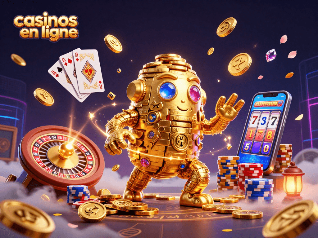 Gagnez aux casinos en ligne grâce à des machines à sous et un golem doré.