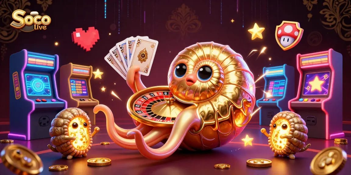 Spin the roulette wheel with Soco live's dynamic characters showcasing thrilling casino action.