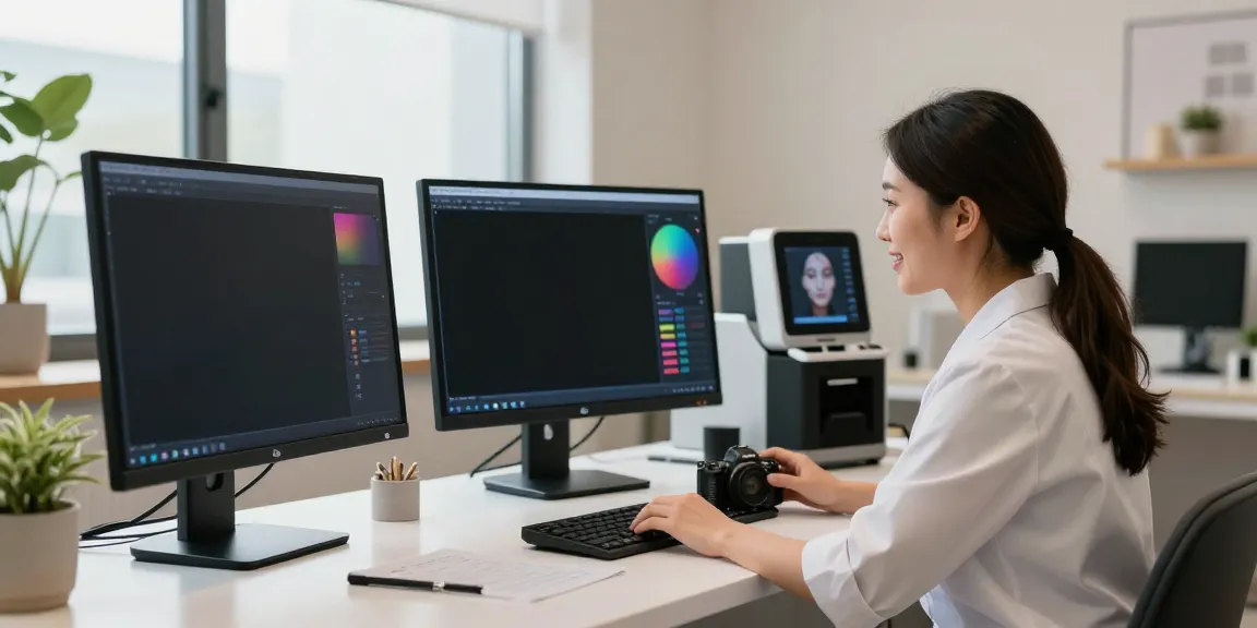 Professional beauty analysis studio illustrating alternatives to QOVES.
