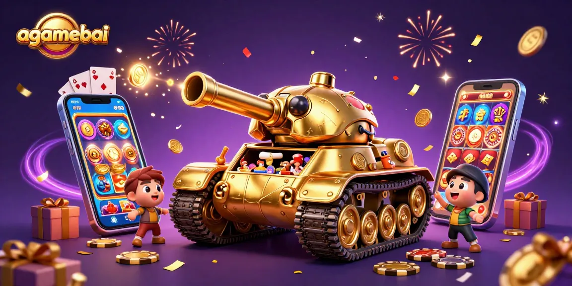 Experience the excitement of agamebai with a visual explosion of coins, slots, and casino fun.