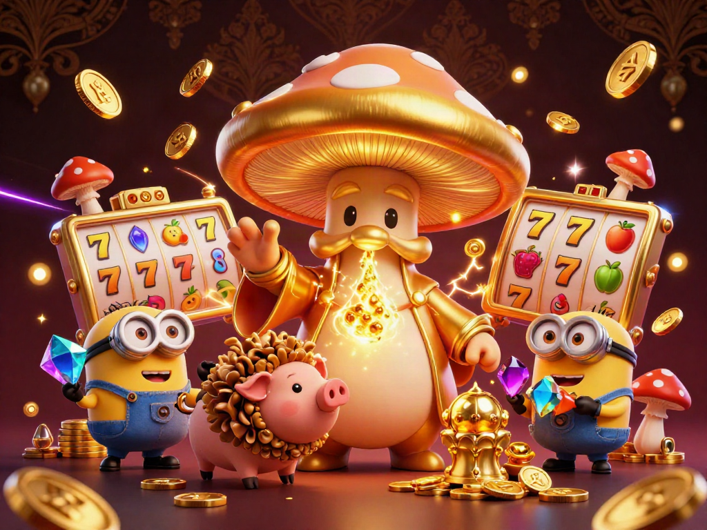 Experience winning at Aussie casino online with immersive 3D gaming illustration featuring magical wizard.