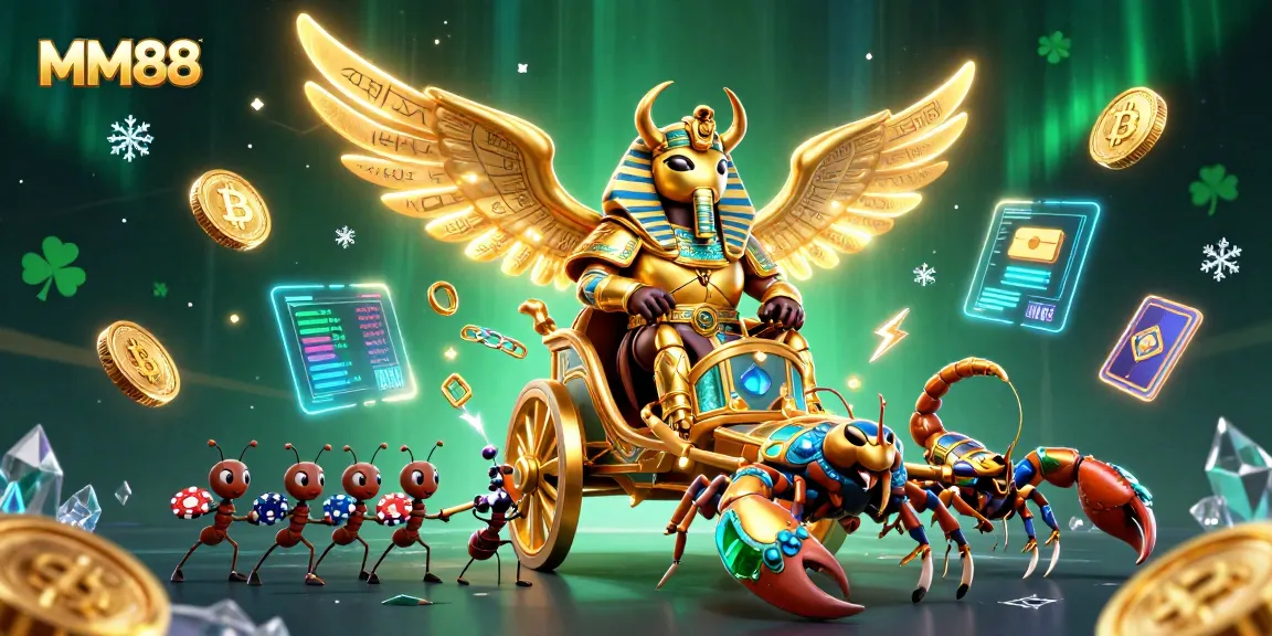 Experience thrilling gaming action at MM88 with vibrant characters and dynamic casino elements.