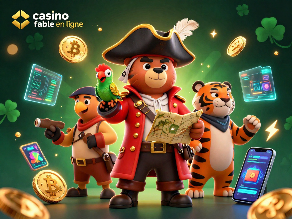 Le casino fiable en ligne illumine les personnages animés, des pièces de crypto-monnaie flottantes ajoutent à l'excitation.