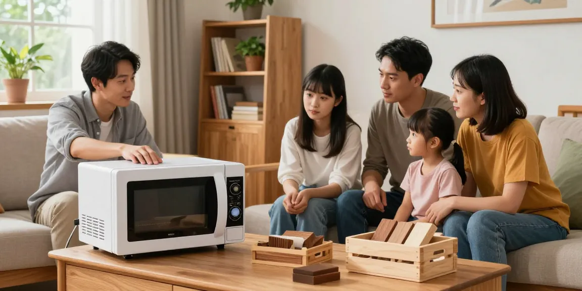 SHASHEL® woodworm treatment device in a family's living room, demonstrating effective pest control.