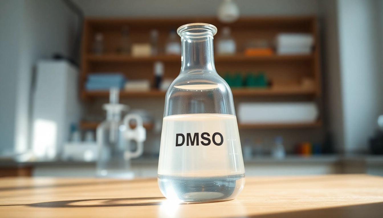 Visually striking dmso organic in a laboratory setting, highlighting purity and clarity.