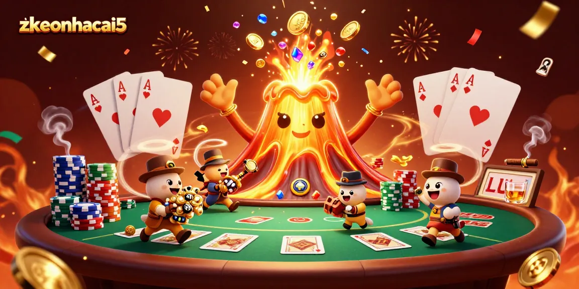 Experience exciting riches with zkeonhacai5 amidst the eruption of golden treasures and poker action.