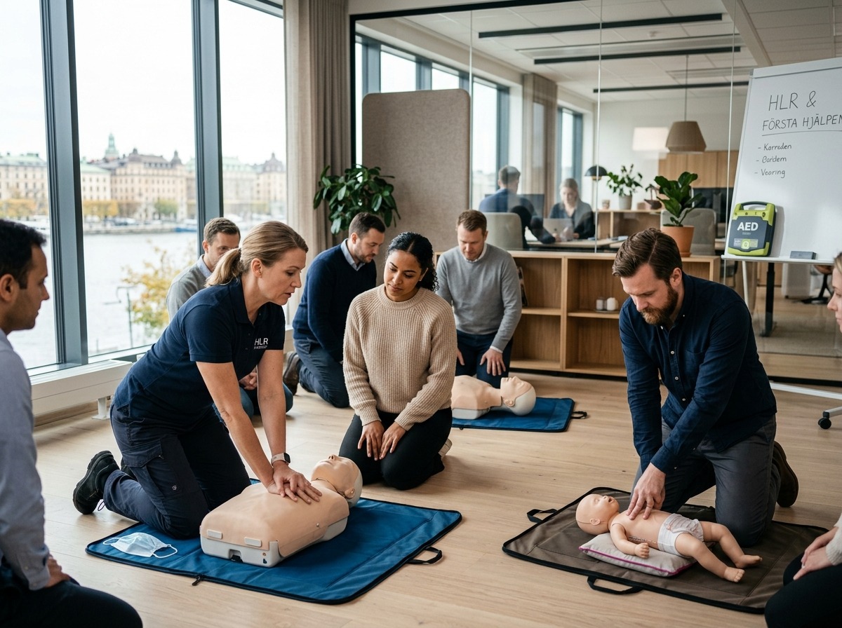 Effektiv och praktisk HLR utbildning Stockholm för företag och arbetsplatser