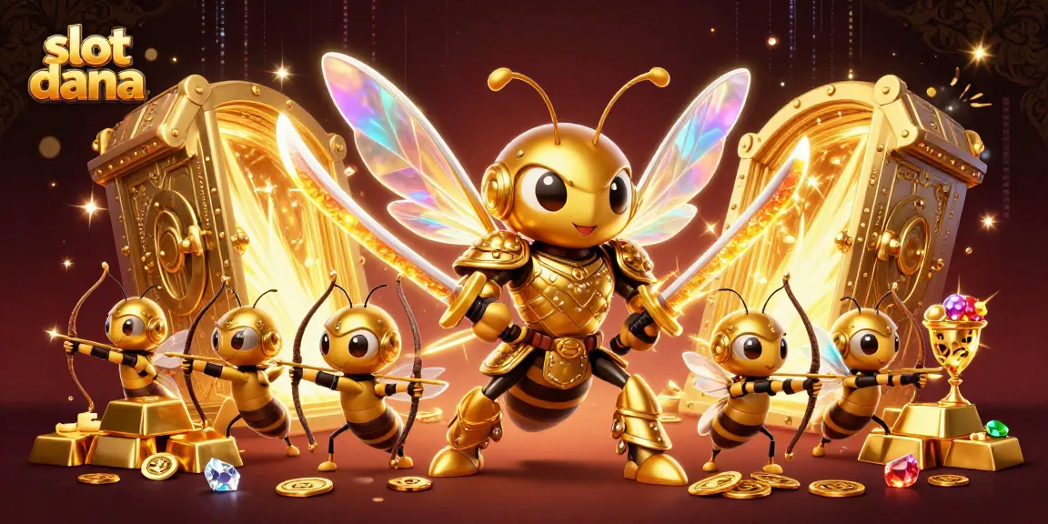 Experience thrilling wins with slot dana in a vibrant casino-themed digital artwork.