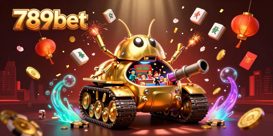 Experience the excitement of 789bet with a dynamic 3D casino tank illustration, highlighting thrilling gameplay.