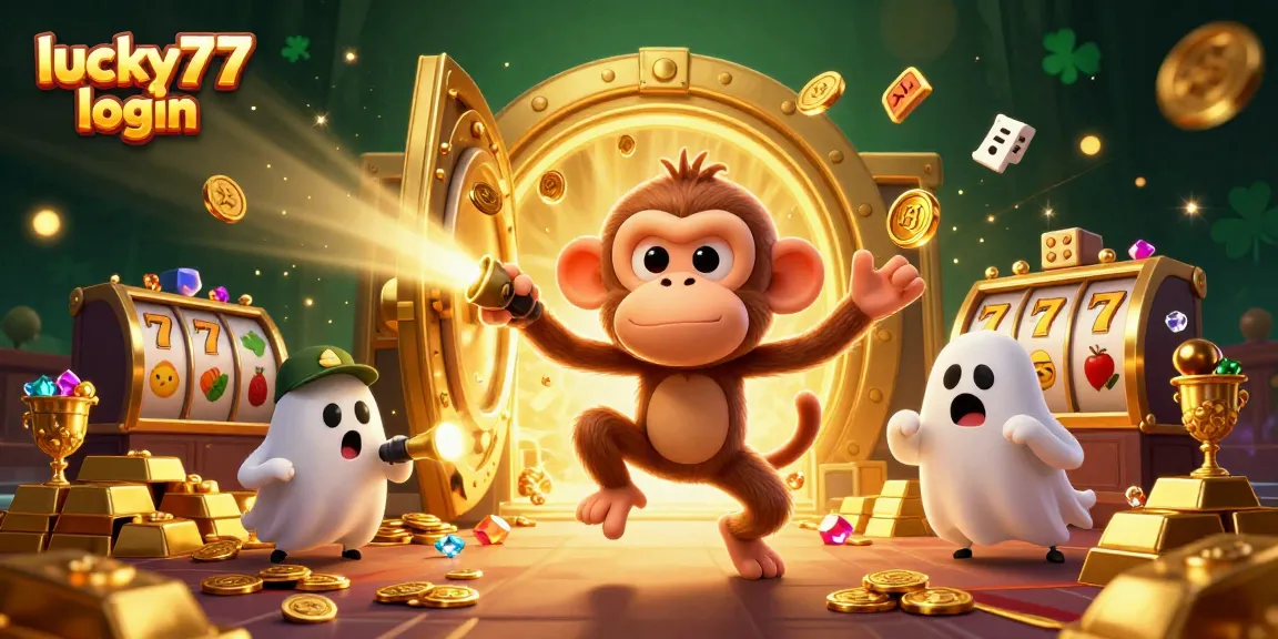 Engage with lucky77 login at an exciting haunted casino full of gold and slot machines.