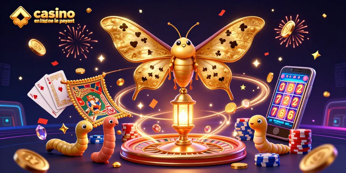 Accédez au casino en ligne le plus payant avec un impressionnant motif de jeu en 3D, mettant en valeur des éléments de casino dynamiques.
