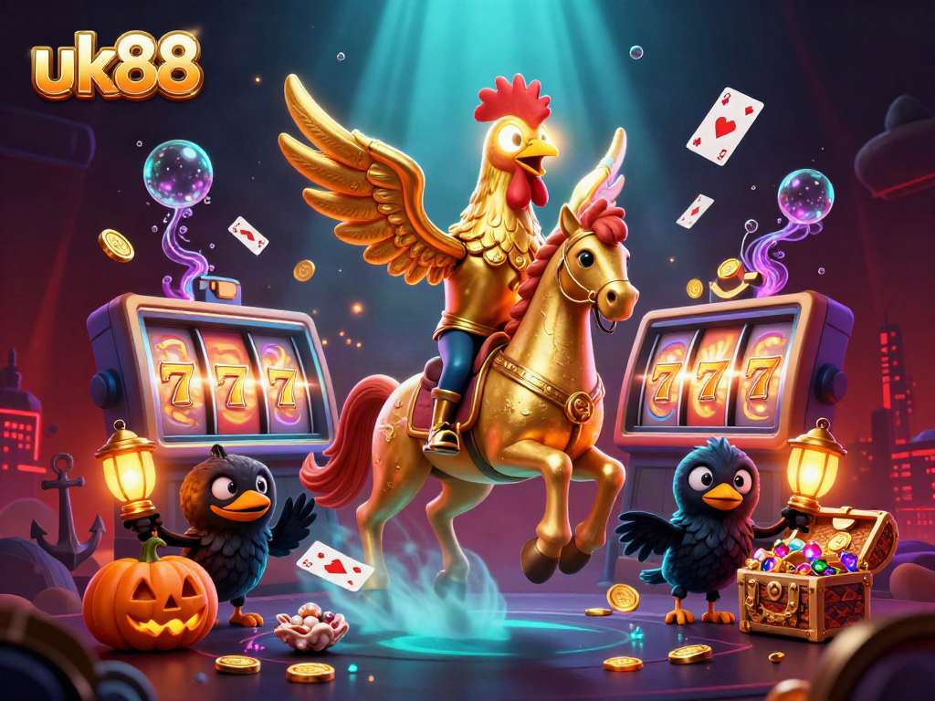 Experience thrilling gameplay and golden wins with uk88's immersive gaming universe.