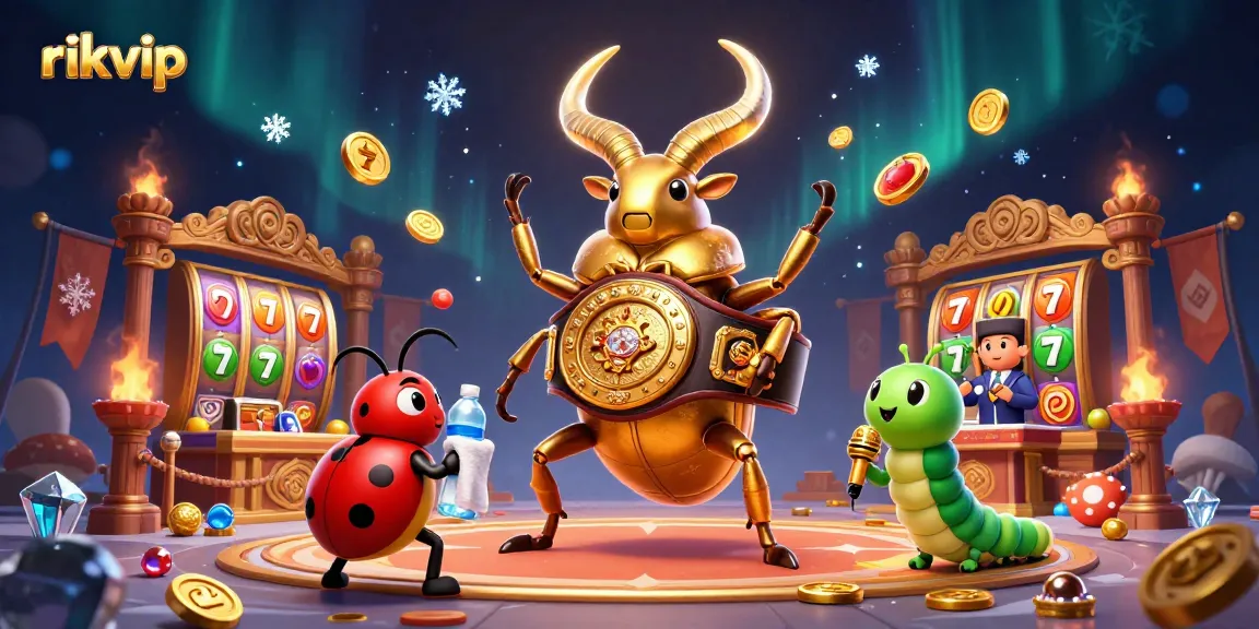 Experience thrilling gameplay at rikvip with dynamic casino elements in a vibrant, action-packed illustration.