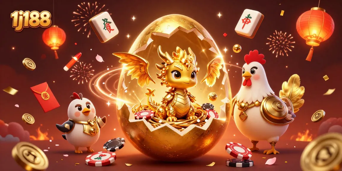 Experience winning with 1j188 as a golden dragon cradles poker chips in this vibrant casino scene.