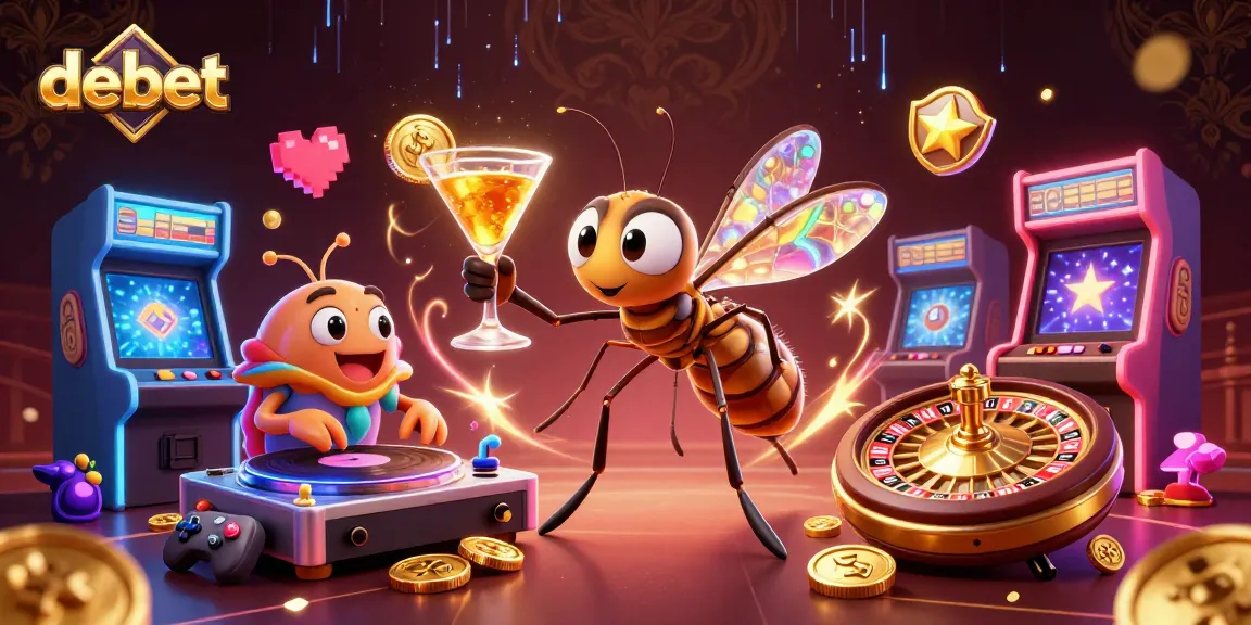 Try your luck at debet with vibrant casino elements and energetic characters.
