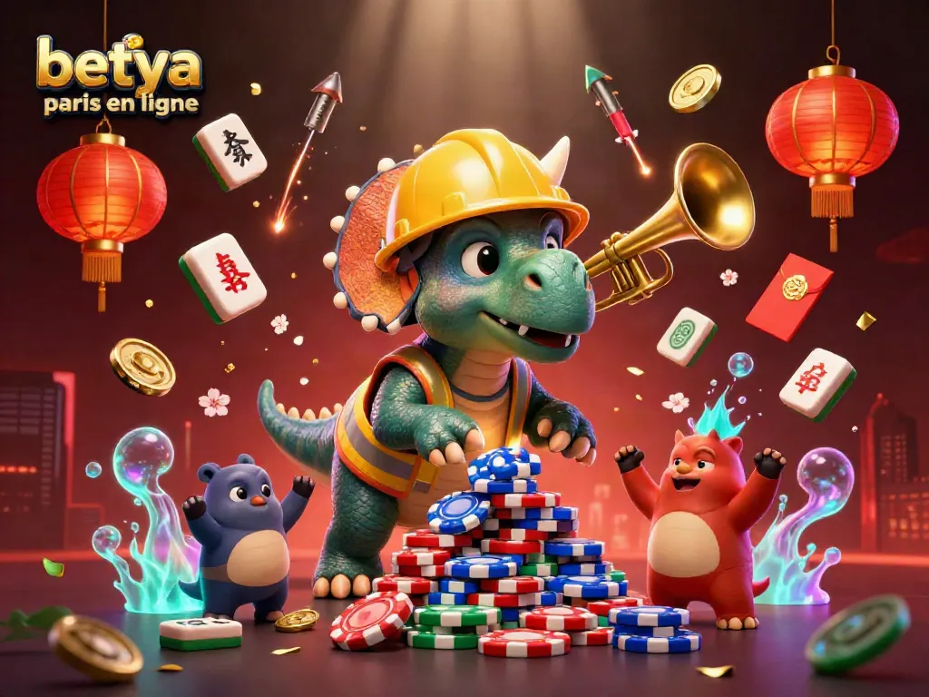 Engage with betting excitement on betya paris en ligne featuring vibrant characters and rich casino elements.