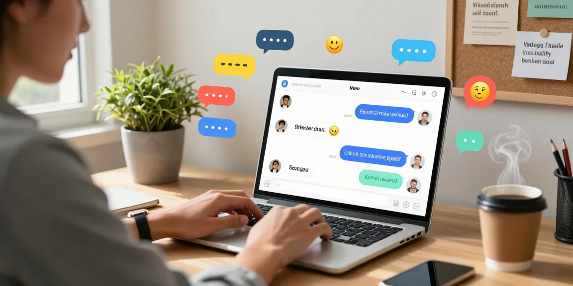 Engaging workspace scene showcasing spicy chat ai in action with vibrant chat interface and lively atmosphere.