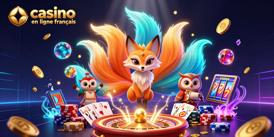 Gagnez avec l'illustration d'un casino en ligne français, où l'esprit renard à neuf queues brille.