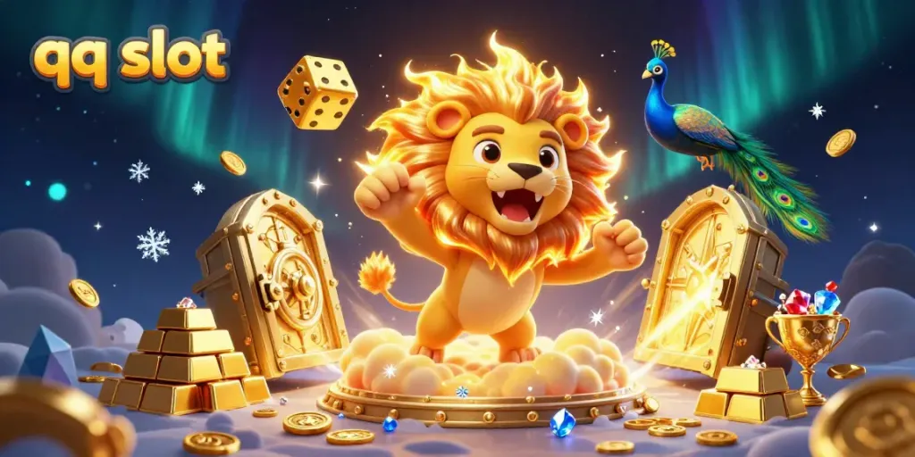 Experience thrilling action with qq slot as enchanting characters celebrate wins in a vibrant 3D casino scene.