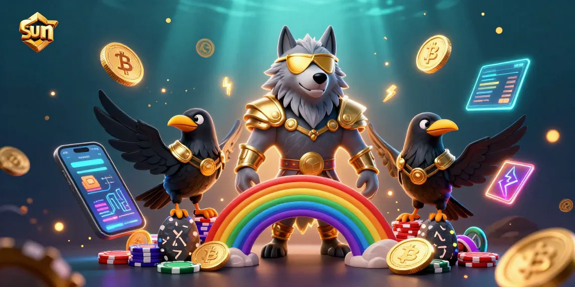 Explore the sun-themed casino adventure with a dynamic Norse mythology scene filled with vibrant gaming elements.