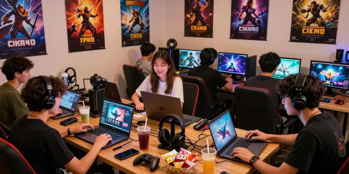 Exciting CIKA4D online gaming scene with enthusiastic players exploring games