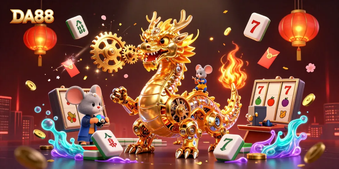 Engage with DA88's thrilling casino vibes in an enchanting 3D illustration.