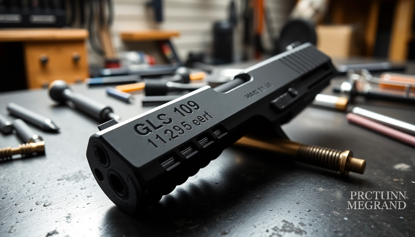 Inspecting the glock 19 gen 5 slide showcasing its precision engineering and design.