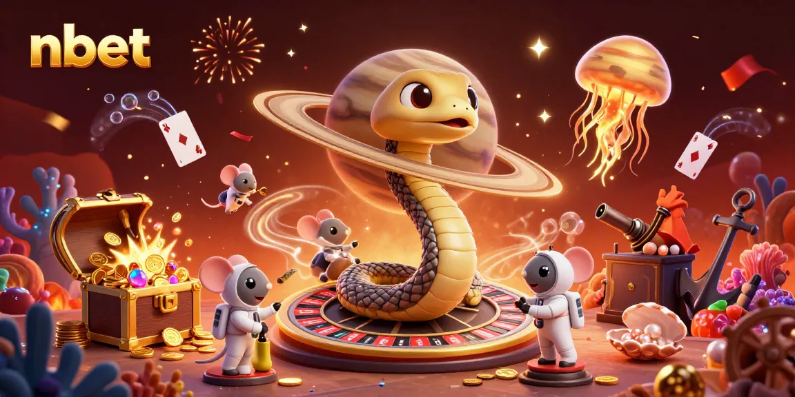 Spin the "nbet" roulette wheel with tiny astronaut mice betting among cosmic elements.