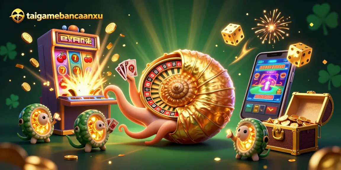 Engage with taigamebancaanxu's vibrant casino scene featuring a charming nautilus and dazzling games.