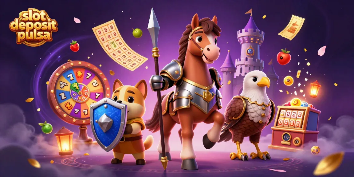 Slot deposit pulsa di agen terpercaya dengan simbol slot menarik dan interaksi seru.