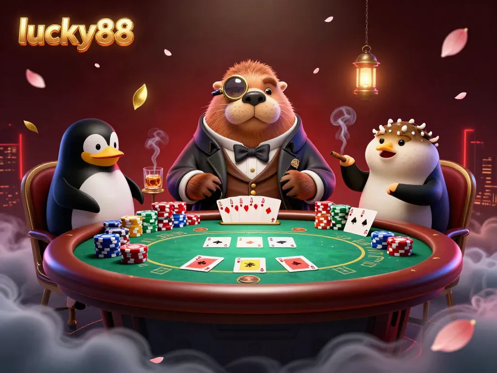 Engage with exciting games at lucky88 while enjoying underwater poker fun with unique characters.